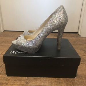 Silver High Heels